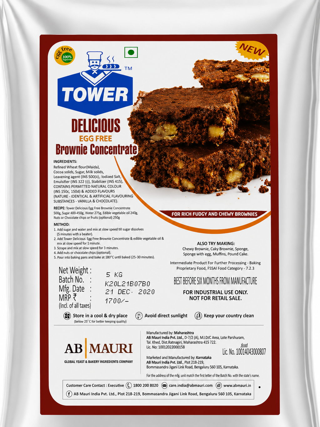 VANILLA EGG LESS TOWER BROWNEE CONCENTRATE