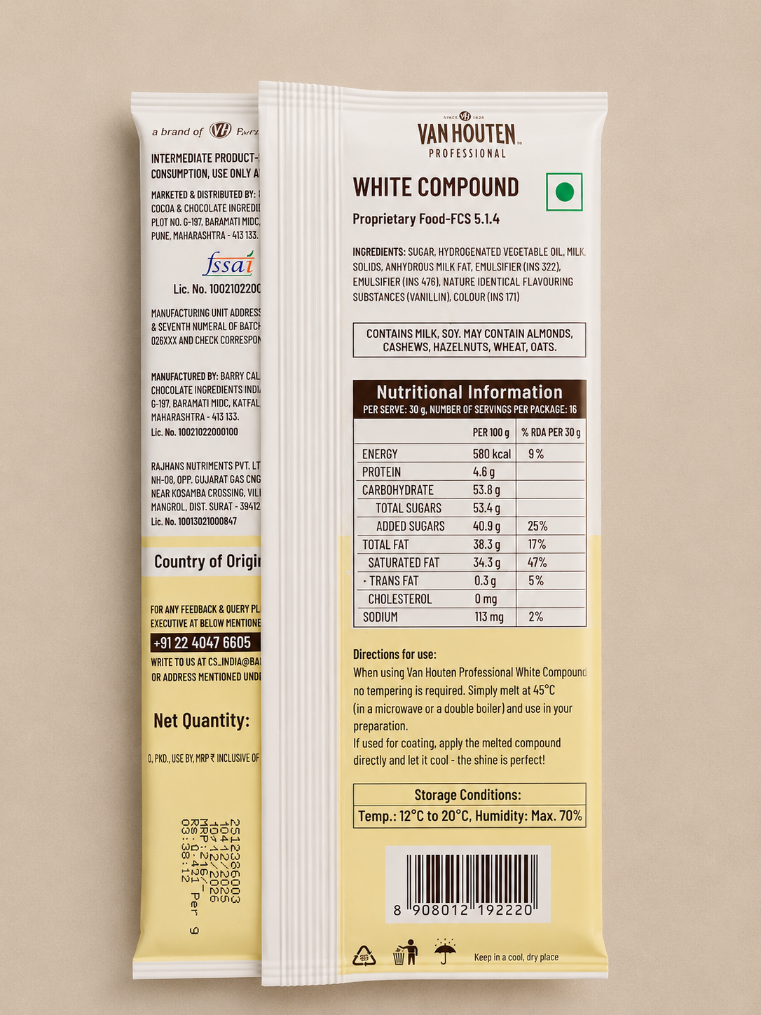 VAN HOUTEN PROFESSIONAL CLASSIC WHITE COMPOUND