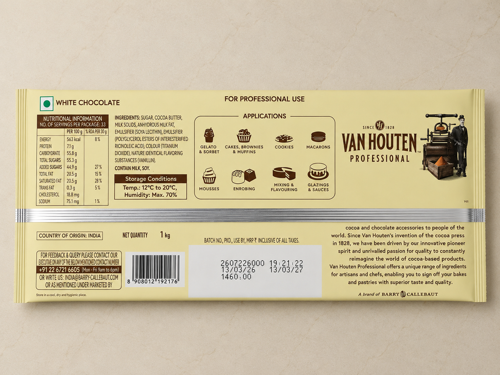 VAN HOUTEN PROFESSIONAL SIGNATURE WHITE CHOCOLATE