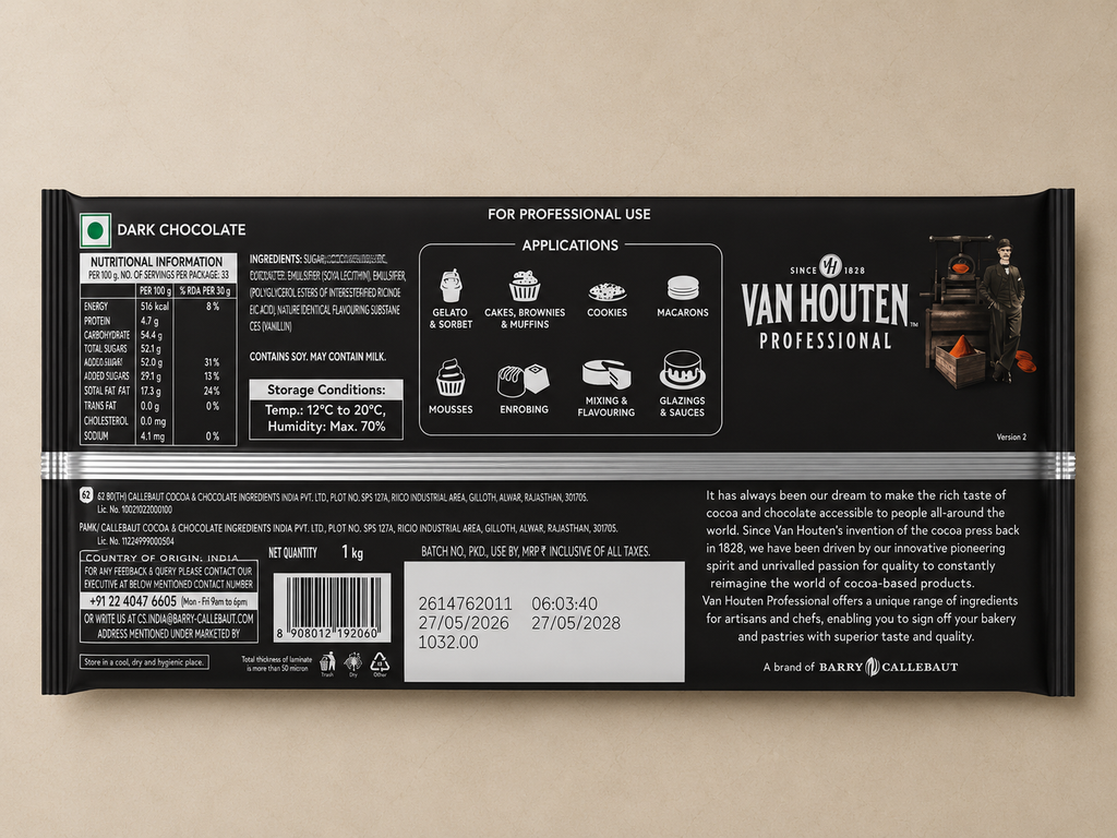 VAN HOUTEN PROFESSIONAL SIGNATURE DARK CHOCOLATE