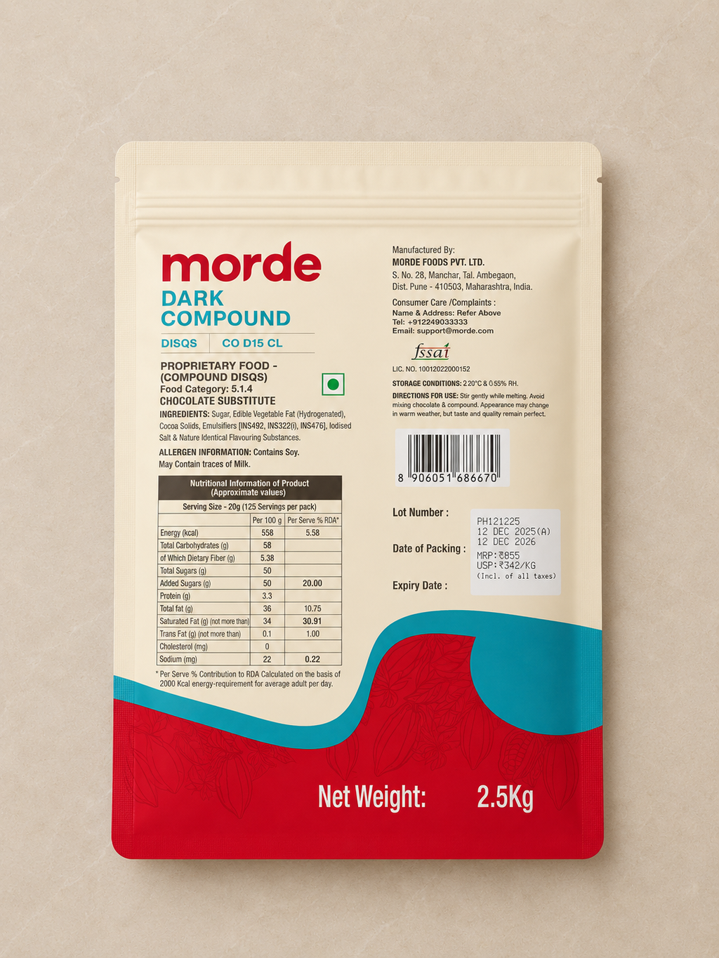 MORDE DARK COMPOUND DISQS CO D15 CL