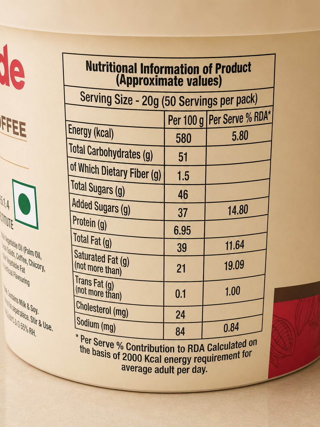 MORDE CHOCO FILLING COFFEE FL CF3