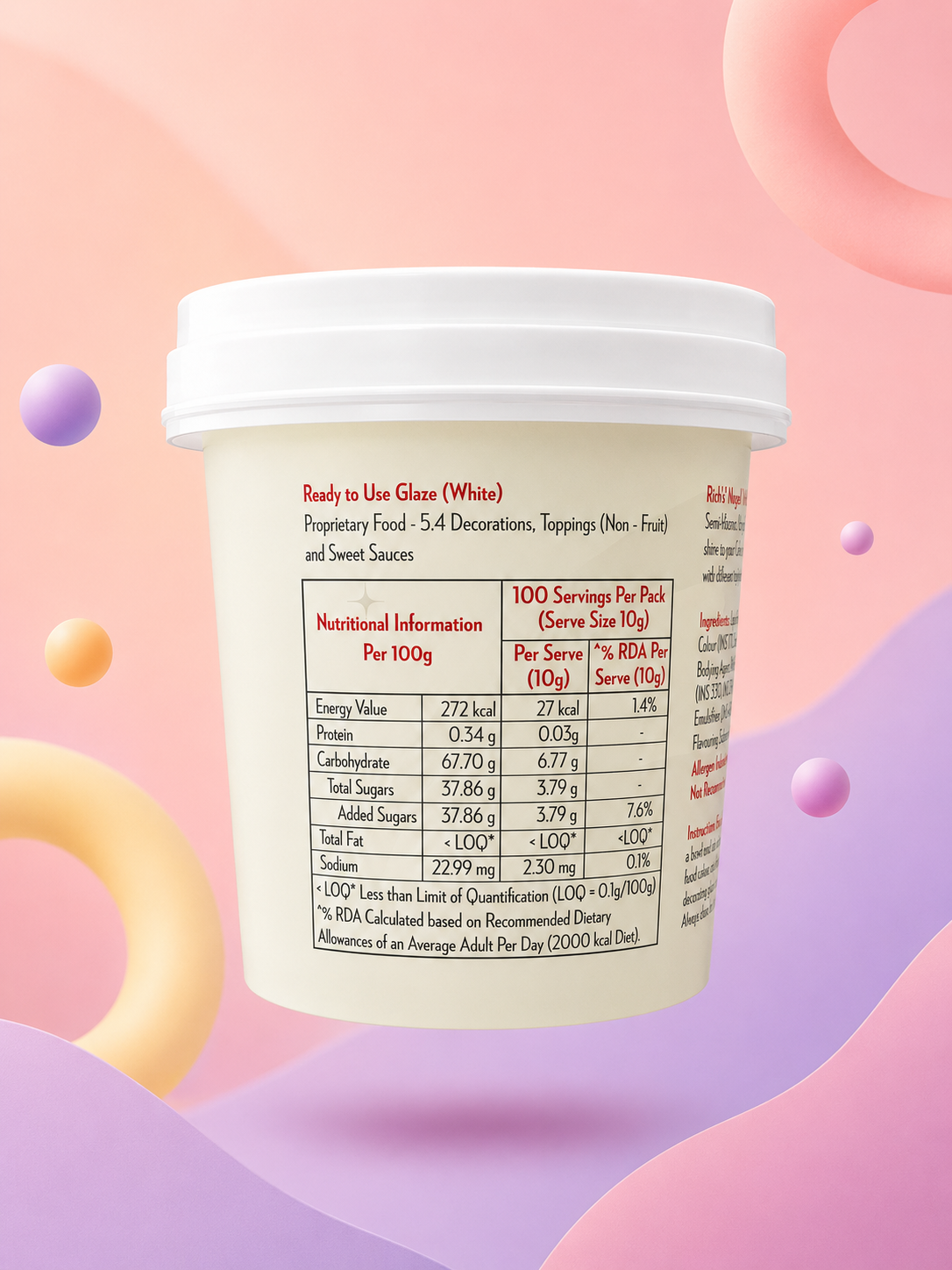 RICHS NUGEL WHITE GLAZE (JELLY)