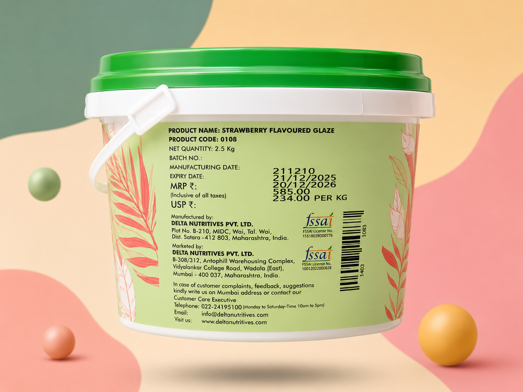 DELTA STRAWBERRY FLAVOURED GLAZE (JELLY)